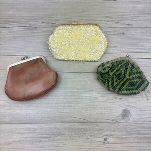 Vintage coin purses, Set of 3.